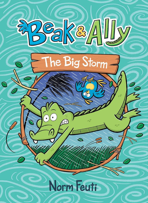 A big storm is brewing... but these pals have each other’s backs—rain or shine—in THE BIG STORM, the third book of the BEAK & ALLY series by Norm Feuti.