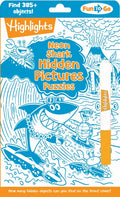 Neon Shark Hidden Picture Puzzles - MPHOnline.com