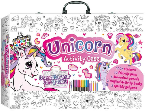 Colour and Carry Activity Kit - Unicorn Activity Case - MPHOnline.com