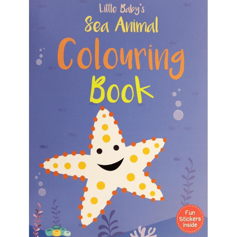 Little Baby’s Sea Animal Colouring & Stickers Book - MPHOnline.com