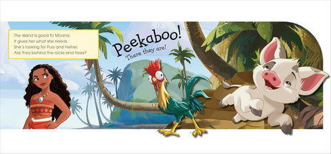 A look inside Disney Moana Pop-up Peekaboo! (with flap opened) - MPHOnline.com