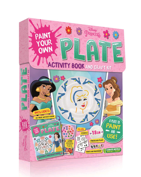 Disney Princess: Paint Your Own Plate Activity and Craft Kit - MPHOnline.com