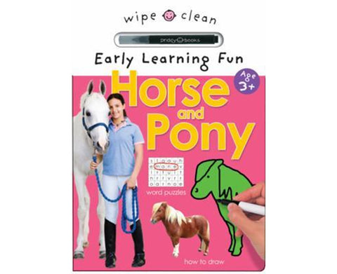 Wipeclean Early Learning Fun Horse & Pony - MPHOnline.com