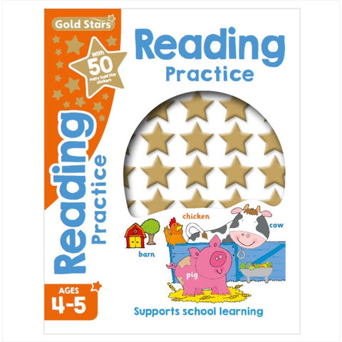 Gold Stars Reading Practice Puffy Sticker Book (Ages 4-5) - MPHOnline.com