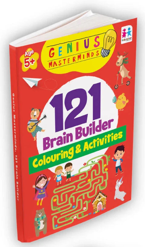 Genius Masterminds 121 Brain Builder Colouring & Activities - MPHOnline.com
