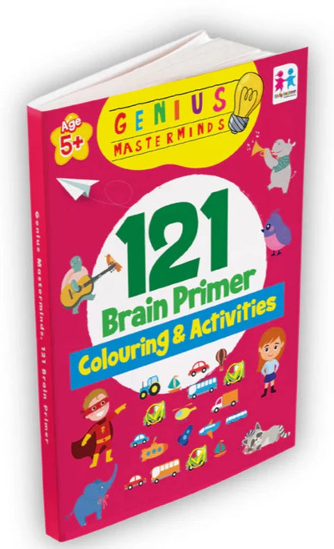 Genius Masterminds 121 Brain Primer Colouring & Activities - MPHOnline.com