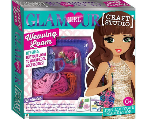 Glamour Girl Craft Studio Weaving Loom Kit - MPHOnline.com