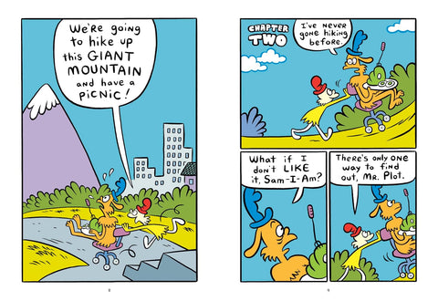 A look inside Green Eggs and Ham Take a Hike by James Kochalka (Dr. Seuss Graphic Novel) - MPHOnline.com