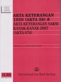 Akta Keterangan 1950 (Akta 56) & Akta Keterangan Saksi Kanak-Kanak 2007 (Akta 676) (1 Sept 23) - MPHOnline.com