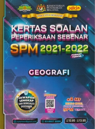 Kertas Soalan Peperiksaan Sebenar SPM (2021– 2022) Geografi - MPHOnline.com