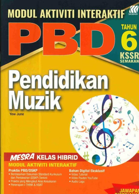 Modul Interaktif PBD KSSR Pendidikan Muzik Tahun 6 2023 - MPHOnline.com