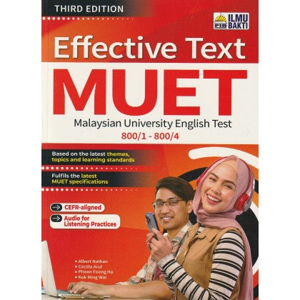 Effective Text MUET (800/1 - 800/4) Third Edition - MPHOnline.com