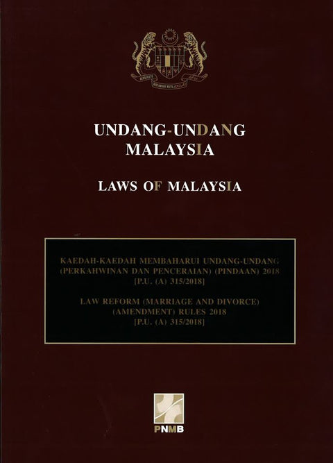 Kaedah-Kaedah Membaharui Undang-Undang ( Perkahwinan Dan Penceraian) Pindaan 2018 - MPHOnline.com