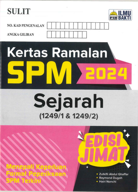 Kertas Ramalan SPM Sejarah '24