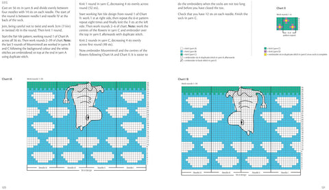 Knitted Moomin Socks: 29 Original Designs with Charts - MPHOnline.com