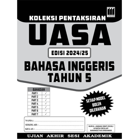 Koleksi Pentaksiran UASA Edisi 2024/25 English Year 5 - MPHOnline.com
