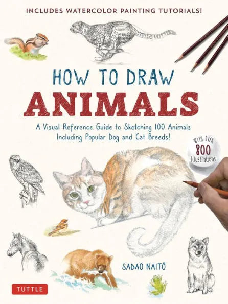 How to Draw Animals: A Visual Reference Guide to Sketching 100 Animals Including Popular Dogs and Cat Breeds! - MPHOnline.com