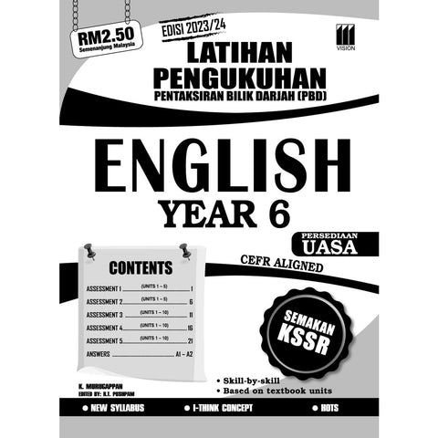 Latihan Pengukuhan PBD UASA English CEFR Aligned Year 6 Semakan KSSR (2023) - MPHOnline.com