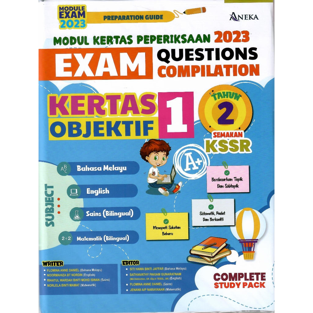 Modul Kertas Peperiksaan 2023 (Bil) Set Tahun 2 Kertas 2 (BM,English,M ...