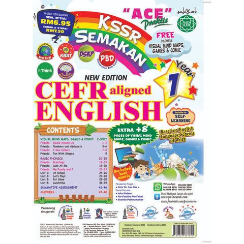 Ace Praktis Semakan KSSR CEFR English Year 1 (New) - MPHOnline.com