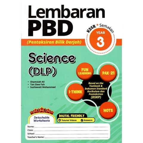 Lembaran PBD Science (DLP) Year 3 '24 - MPHOnline.com