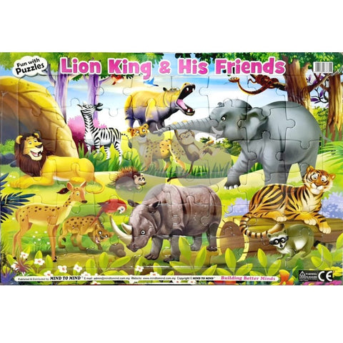 Fun with Puzzles Lion King & His Friends - MPHOnline.com