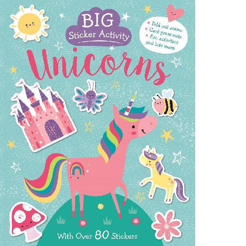 Big Sticker Activity Unicorns With Over 80 Stickers - MPHOnline.com