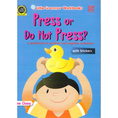 Little Grammar Workbooks With Stickers - Press Or Do Not Press? - MPHOnline.com