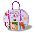 Travel Puzzle: Animals On A Train (Book + Giant Puzzle) - MPHOnline.com