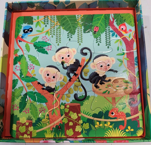 Usborne Book & 3 Jigsaws: The Zoo - MPHOnline.com