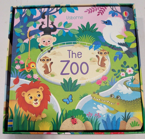 Usborne Book & 3 Jigsaws: The Zoo - MPHOnline.com