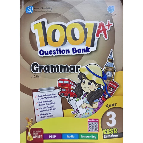 1001 A+ Question Bank Grammar Kssr Year 3 (KSSR Semakan) - MPHOnline.com