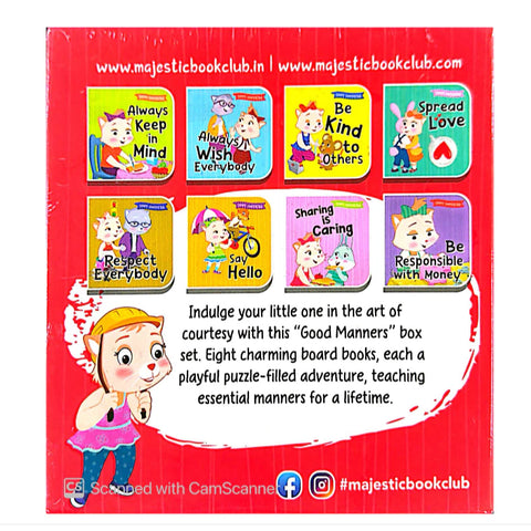 Good Manners Box Set of 8 Board Books - MPHOnline.com
