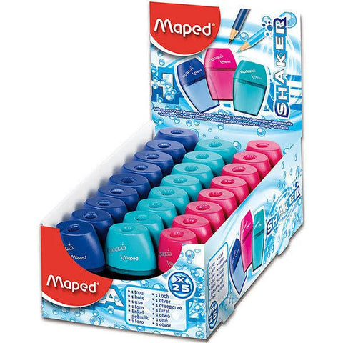 PENCIL SHARPENER SHAKER - ONEHOLE CANISTER   - ASSORTED COL - MPHOnline.com