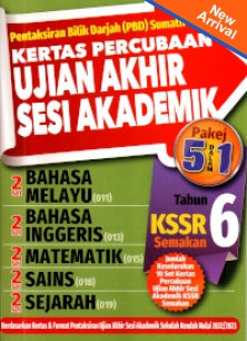 Kertas Percubaan Ujian Akhir Sesi Akademik KSSR Tahun 6 - MPHOnline.com