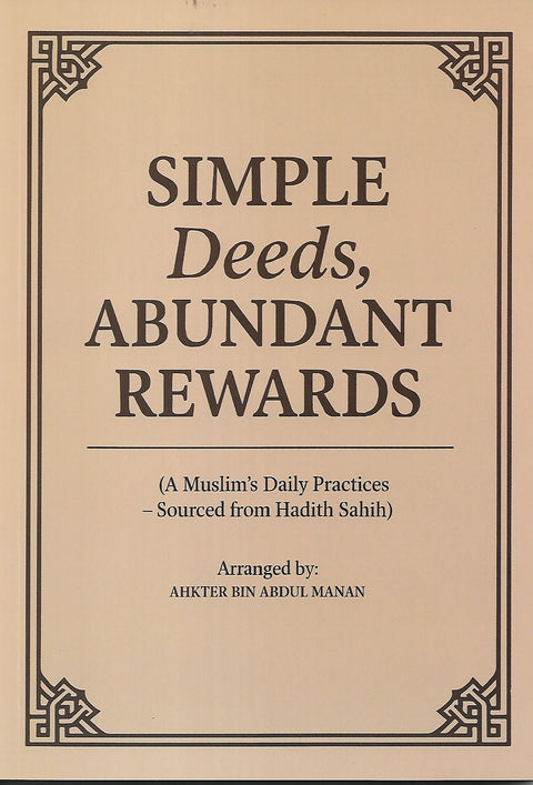 Simple Deeds, Abundant Rewards - MPHOnline.com