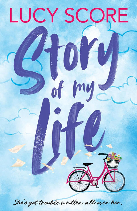 STORY OF MY LIFE by Lucy Score: Forced to move out AND facing an ultimatum from her publisher, a struggling writer settles into a small town in rural Pennsylvania to get some inspiration for her next book. Can a grumpy handyman be the answer? Find out in MPHOnline.com.