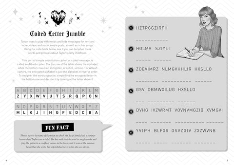 A sample page from Swiftle: The Ultimate Taylor Swift Puzzle Book - MPHOnline.com