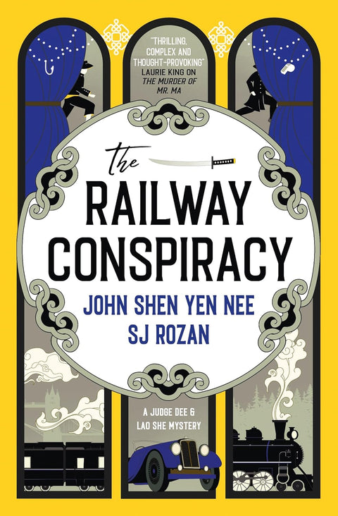 In THE RAILWAY CONSPIRACY by John Shen and S.J. Rozan, two amateur Chinese sleuths have to take down a sinister conspiracy between Imperial Russia, Japan, and China in 1920s London. Stop by MPHOnline.com and book the ride of your life.