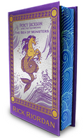This gorgeous, foiled edition of PERCY JACKSON AND THE OLYMPIANS: THE SEA OF MONSTERS with new interior art is the perfect accompaniment to Season Two of the Percy Jackson and the Olympians series on Disney+ (cover and stained edges shown).