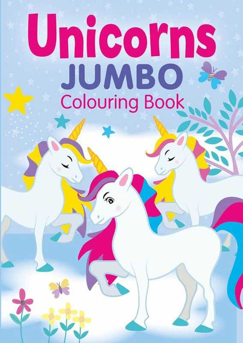 Unicorns Jumbo Colouring Book - MPHOnline.com