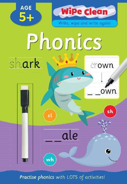 Wipe Clean Book: Phonics - MPHOnline.com