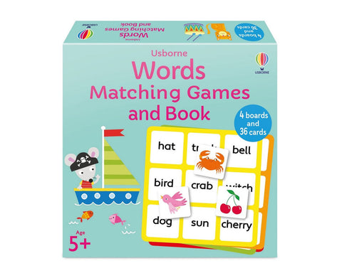 Usborne Words Matching Games and Book - MPHOnline.com