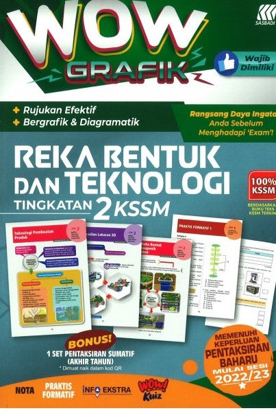 Wow Grafik KSSM Reka Bentuk & Teknologi Tingkatan 2 - MPHOnline.com