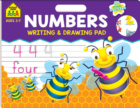 School Zone Writing and Drawing Pad: Numbers