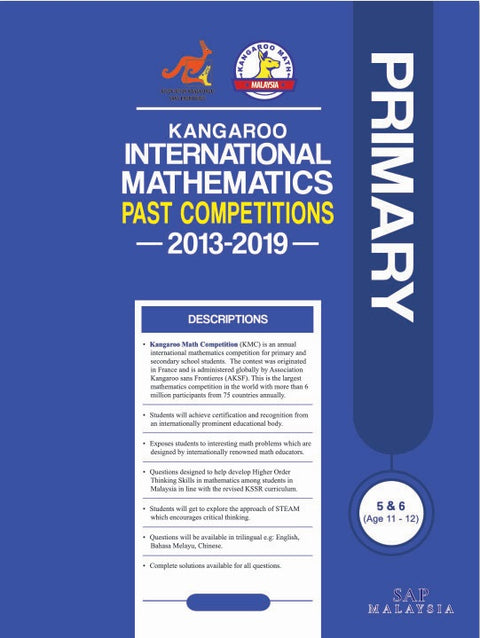 Kangaroo International Mathematics Past Competition (2013-2019) Primary Benjamin