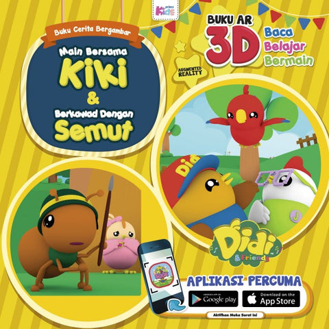 Didi & Friends: Main Bersama Kiki & Berkawad dengan Semut (Buku AR 3D)