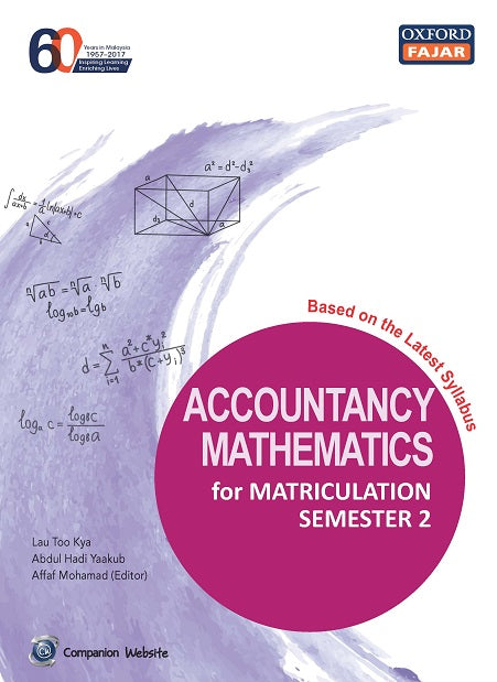 ACCOUNTANCY MATHEMATICS FOR MATRICULATION SEM.2