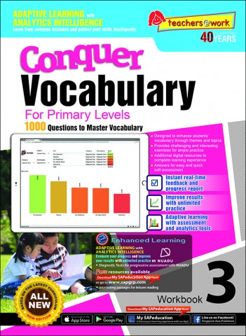 Conquer Vocabulary For Primary Levels Workbook 3 + NUADU