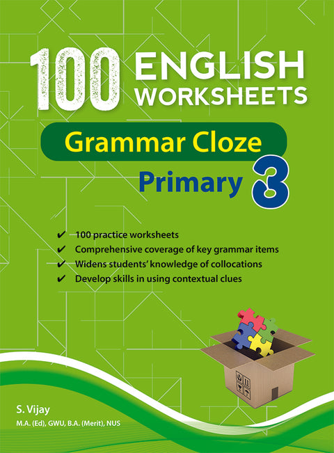 100 English Worksheets Primary 3 Grammar MCQ - MPHOnline.com
